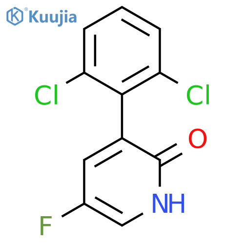3-(2,6-Dichlorophenyl)-5-fluoro-2-hydroxypyridine structure