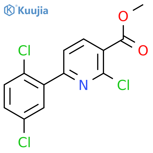 Methyl 2-chloro-6-(2,5-dichlorophenyl)nicotinate structure
