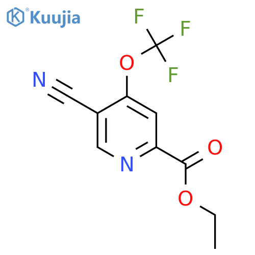 Ethyl 5-cyano-4-(trifluoromethoxy)pyridine-2-carboxylate structure