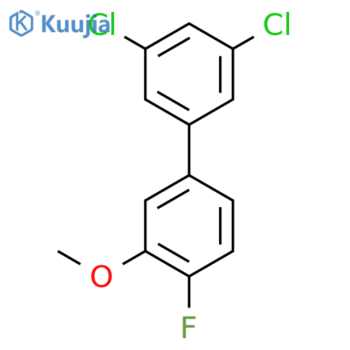 3,5-Dichloro-4'-fluoro-3'-methoxy-biphenyl structure