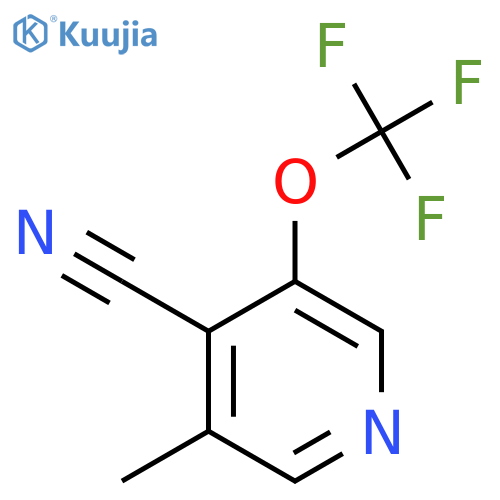 4-Cyano-3-methyl-5-(trifluoromethoxy)pyridine structure