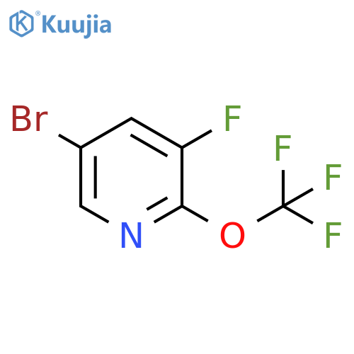 5-Bromo-3-fluoro-2-(trifluoromethoxy)pyridine structure