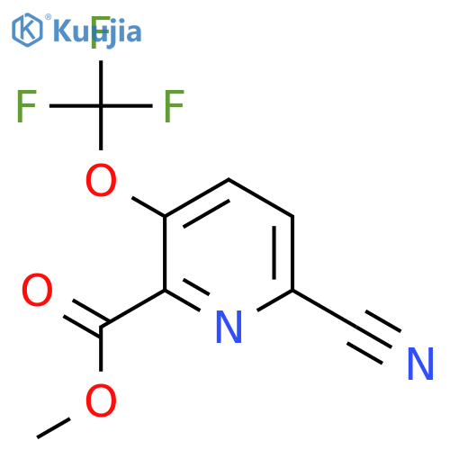 Methyl 6-cyano-3-(trifluoromethoxy)pyridine-2-carboxylate structure