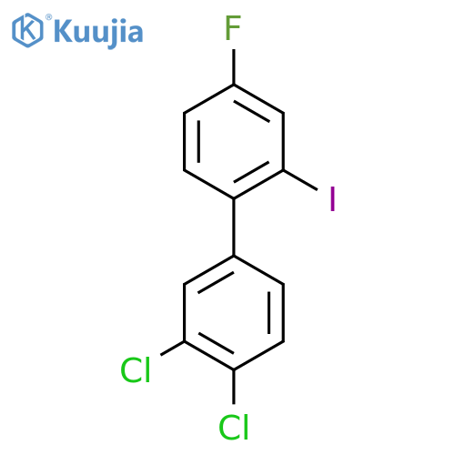 3,4-Dichloro-4'-fluoro-2'-iodo-biphenyl structure
