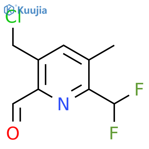 5-(Chloromethyl)-2-(difluoromethyl)-3-methylpyridine-6-carboxaldehyde structure