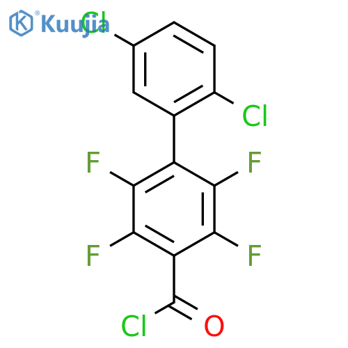 2',5'-Dichloro-2,3,5,6-tetrafluoro-biphenyl-4-carbonyl chloride structure
