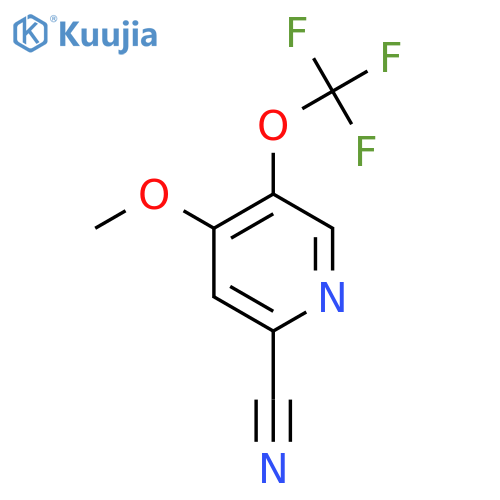 2-Cyano-4-methoxy-5-(trifluoromethoxy)pyridine structure
