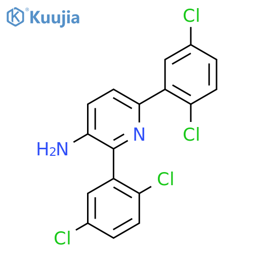 3-Amino-2,6-bis(2,5-dichlorophenyl)pyridine structure