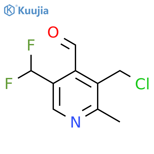 3-(Chloromethyl)-5-(difluoromethyl)-2-methylpyridine-4-carboxaldehyde structure
