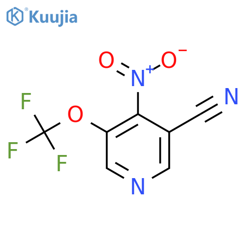 3-Cyano-4-nitro-5-(trifluoromethoxy)pyridine structure