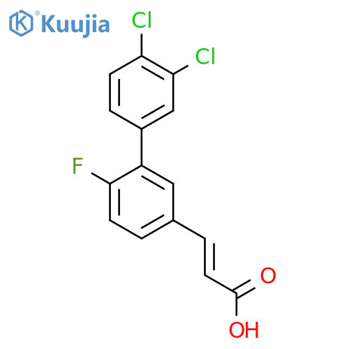 3-(3',4'-Dichloro-6-fluoro-biphenyl-3-yl)-acrylic acid structure