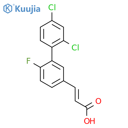3-(2',4'-Dichloro-6-fluoro-biphenyl-3-yl)-acrylic acid structure
