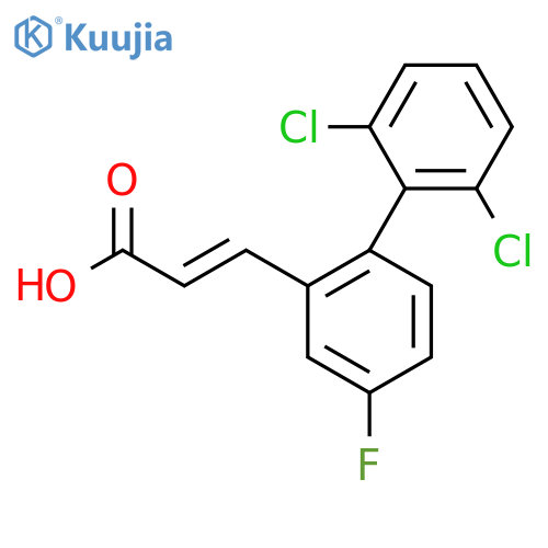 3-(2',6'-Dichloro-4-fluoro-biphenyl-2-yl)-acrylic acid structure