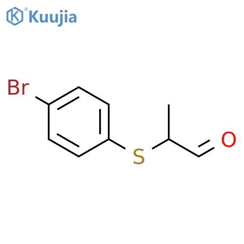 Propanal, 2-[(4-bromophenyl)thio]- structure