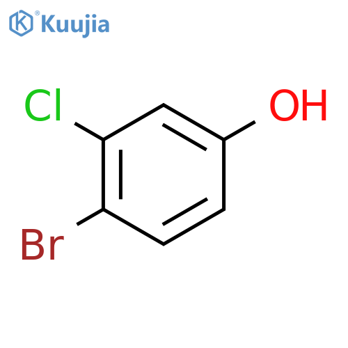 4-Bromo-3-chlorophenol structure