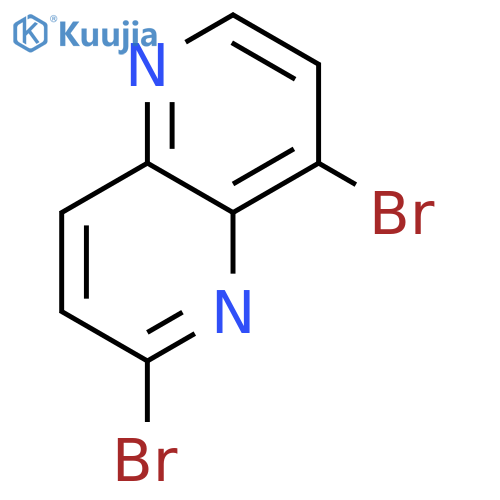 2,8-dibromo-1,5-naphthyridine structure
