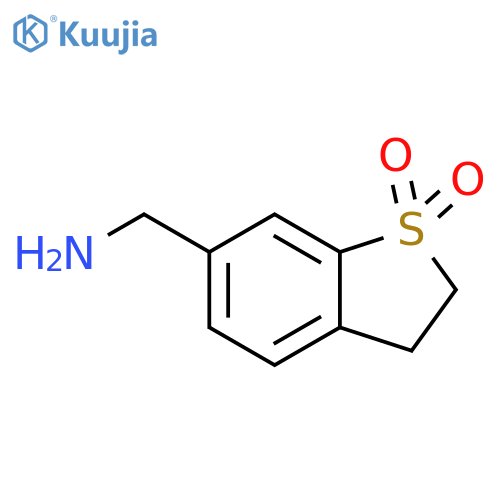(1,1-dioxo-2,3-dihydro-1h-benzo[b]thiophen-6-yl)methylamine structure