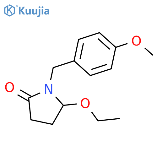 2-Pyrrolidinone,5-ethoxy-1-[(4-methoxyphenyl)methyl]- structure