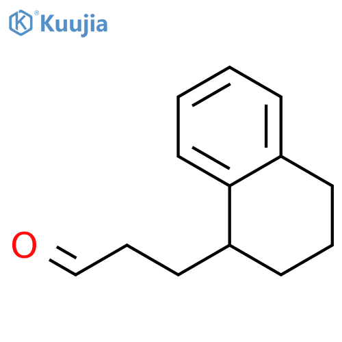 3-(1,2,3,4-tetrahydronaphthalen-1-yl)propanal structure