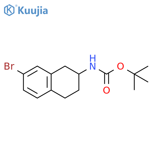 tert-butyl 7-bromo-1,2,3,4-tetrahydronaphthalen-2-ylcarbamate structure