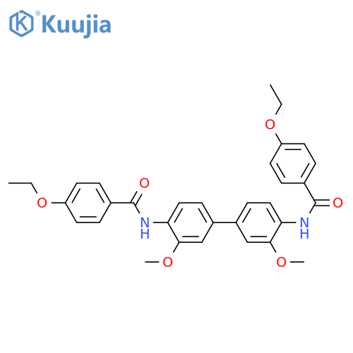 4-ethoxy-N-4'-(4-ethoxybenzamido)-3,3'-dimethoxy-1,1'-biphenyl-4-ylbenzamide structure