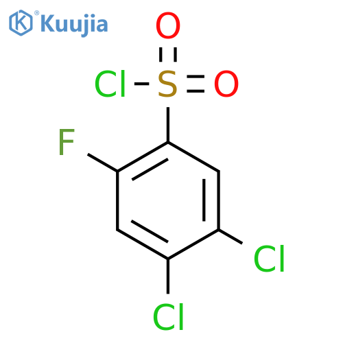 4,5-dichloro-2-fluorobenzene-1-sulfonyl chloride structure