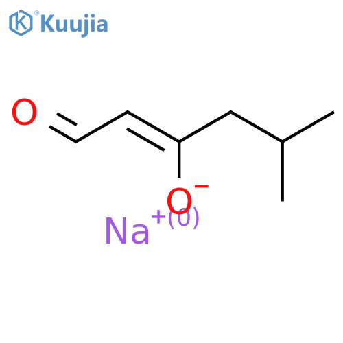 Sodium 5-methyl-1-oxohex-2-en-3-olate structure
