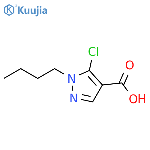 1-butyl-5-chloro-1H-pyrazole-4-carboxylic acid structure