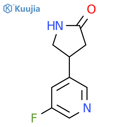 4-(5-fluoropyridin-3-yl)pyrrolidin-2-one structure