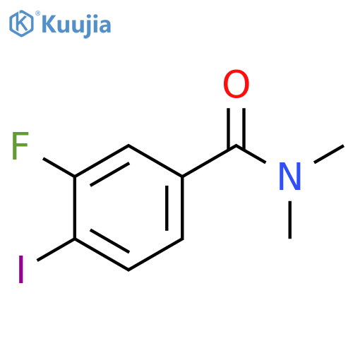 3-Fluoro-4-iodo-N,N-dimethylbenzamide structure