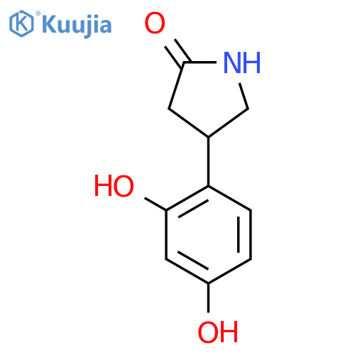 4-(2,4-dihydroxyphenyl)pyrrolidin-2-one structure