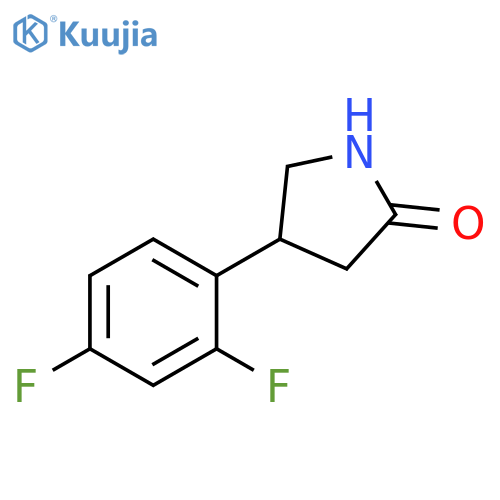 4-(2,4-Difluorophenyl)pyrrolidin-2-one structure