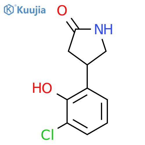 4-(3-chloro-2-hydroxyphenyl)pyrrolidin-2-one structure