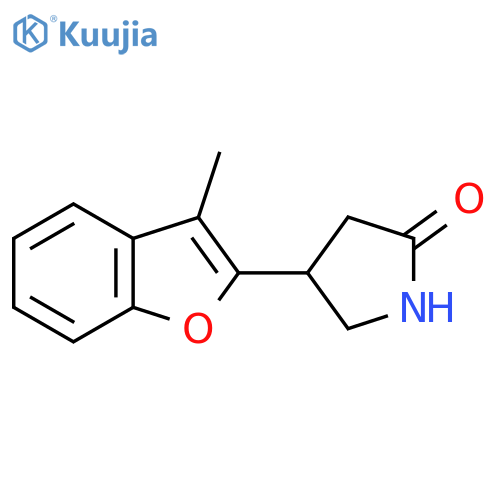 4-(3-methyl-1-benzofuran-2-yl)pyrrolidin-2-one structure