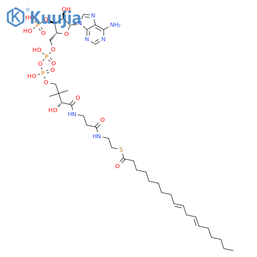 Coenzyme A, S-(9Z,12Z,15Z)-9,12,15-octadecatrienoate structure