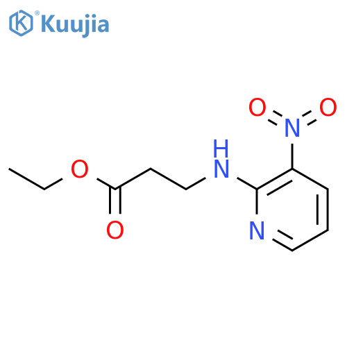 3-[(3-nitro-2-pyridinyl)amino]propanoic acid ethyl ester structure