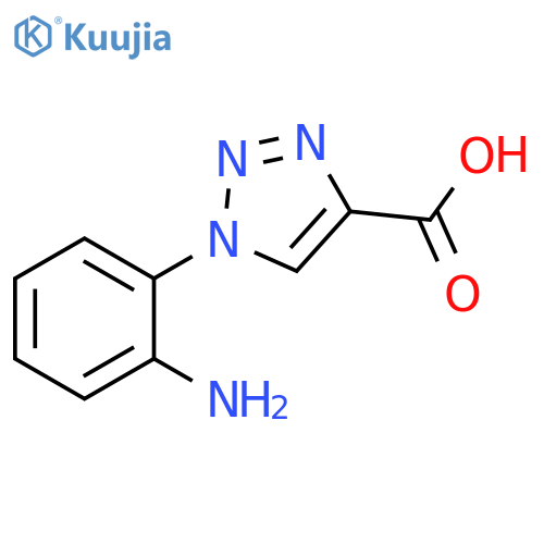 1-(2-aminophenyl)-1H-1,2,3-triazole-4-carboxylic acid structure