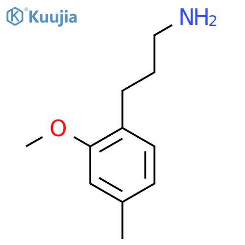 3-(2-methoxy-4-methylphenyl)propan-1-amine structure