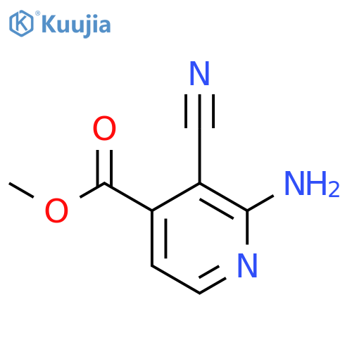 4-PYRIDINECARBOXYLIC ACID,2-AMINO-3-CYANO-,METHYL ESTER structure