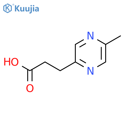 3-(5-methylpyrazin-2-yl)propanoic acid structure