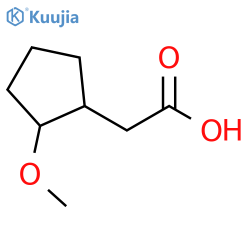 Cyclopentaneacetic acid, 2-methoxy- structure