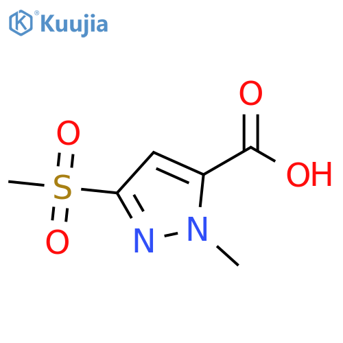 3-methanesulfonyl-1-methyl-1H-pyrazole-5-carboxylic acid structure