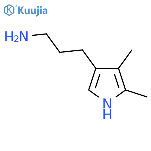3-(4,5-Dimethyl-1H-pyrrol-3-yl)propan-1-amine structure
