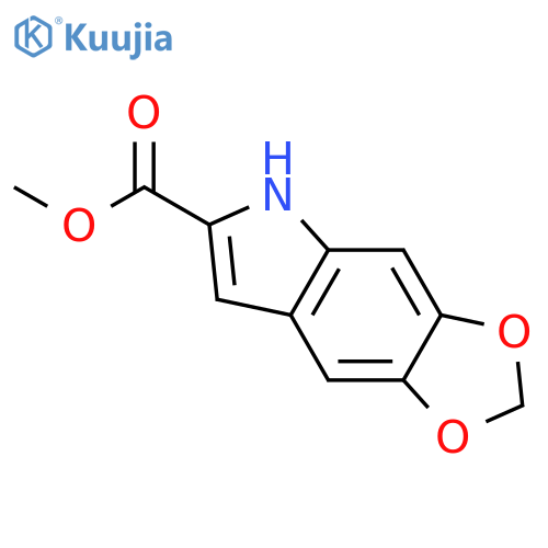 5H-1,3-Dioxolo[4,5-f]indole-6-carboxylic acid, methyl ester structure