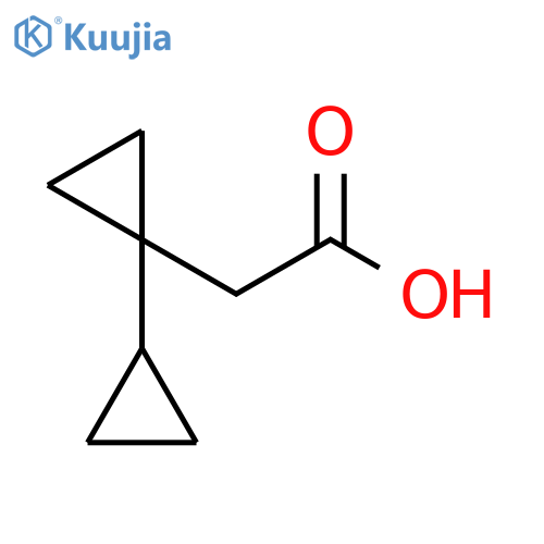 2-(1-cyclopropylcyclopropyl)acetic acid structure
