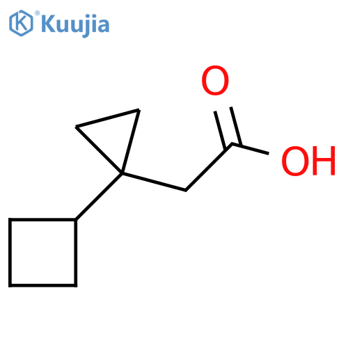 2-(1-cyclobutylcyclopropyl)acetic acid structure