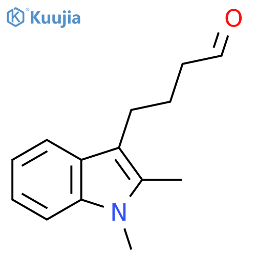 4-(1,2-dimethyl-1H-indol-3-yl)butanal structure
