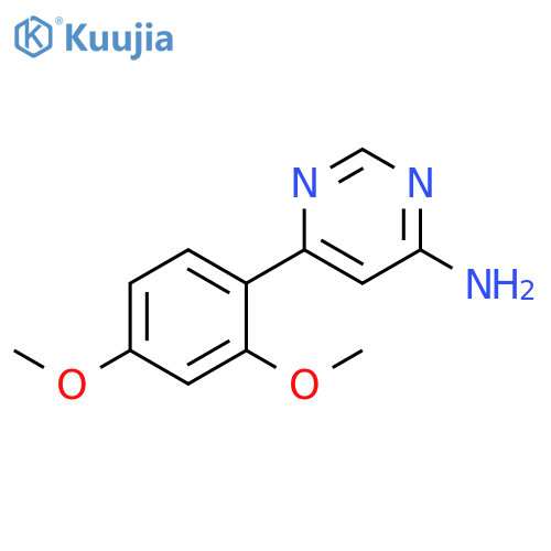 6-(2,4-dimethoxyphenyl)pyrimidin-4-amine structure