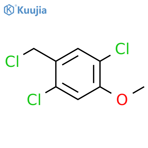 Benzene, 1,4-dichloro-2-(chloromethyl)-5-methoxy- structure
