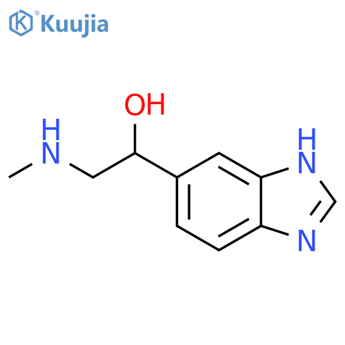 1-(1H-1,3-benzodiazol-5-yl)-2-(methylamino)ethan-1-ol structure